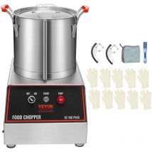 Vevor Robot Culinaire 1400 w Robot de Cuisine Capacite 15 l Mixeur Multifonction Cuisine en Acier Inoxydable Alimentaire Hachoir Electrique pour