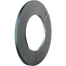 Rouleau de cerclage en acier deemballage, 500 m x 19 mm x 0,55 mm, bobine de cerclage robuste pour palettes, haute resistance 770 kg, sangles