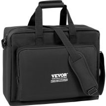 VEVOR Sac de transport rembourre pour table de mixage DJ, tissu Oxford 1200D, 490 x 220 x 390 mm, avec une poche de rangement, une bandouliere