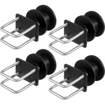 Schiebetor-set 150x293,6mm, Rolltor-hardware-set Mit H-förmiger Radnut Für Freitragende Schiebetore Und Rolltüren, Schiebetorrollen Mit 4 