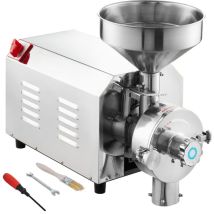 Vevor - Sojabohnenmühle kommerzielle Mahlmaschine für Gewürze 3000 w, 100 kg/h Effizienz Edelstahl-Maismühle, industrielle Mehlmühle für Pfeffer