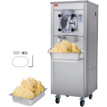 Mophorn - vevor Sorbetiere Commerciale Rendement 18 L/h, Turbine a Glace 1600 w Saveur Unique, Machine a Glace Electrique Cylindre Inox 6L, avec