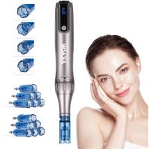 Vevor - Stylo de Microneedling Visage M8S, Stylo Derma Electrique avec 12 Aiguilles Anti-reflux, Appareil de Beaute Professionnel a 6 Vitesses