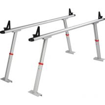 Vevor Support de camion, capacite de 800 lb, hauteur reglable de 19 a 34 pouces, support deechelle en aluminium pour camion avec 8 pinces en c sans
