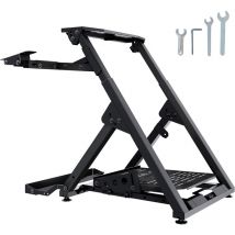 Vevor - Support de Volant de Course Pliable Cockpit Simulation Course Base Universelle Hauteur Reglable Compatible Volant Pedale Course Cadre Robuste
