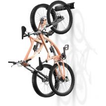Vevor - Support mural pour velo, rangement peu encombrant pour 2 velos, support mural reglable, ideal pour la maison et le garage, sadapte a