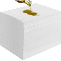 Mophorn - vevor Tapis Absorbant Liquide Universel Lot de 100 Pieces Taille 380x500 mm, Tapis Absorbant lEau Huile jusqu'a 75,7 l, pour Deversements,