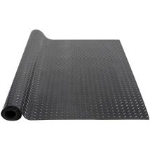 Vevor Tapis de Sol de Garage 1236x4625 mm Rouleau Revetement Sol en Caoutchouc sbr Motif 3D Epaisseur 3 mm Etanche Facile a Nettoyer pour Protection