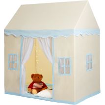 Tenda da Gioco per Bambini 1320 x 890 x 1520 mm Tenda per Bambini 1 a 5 Anni, con Tappetino Lampada da Tenda, Finestre per Interni Esterni, Tenda da