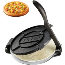 Mophorn - vevor Tortilla-Presse, 20 cm Taco Presse, Robuste Gusseisen-Tortilladora-Presse, Vorgewürzte Tortilla Maker Tortilla Hersteller mit 100