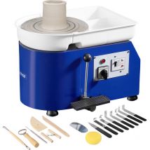 Mophorn - vevor Tour de Potier 28 cm de Dia. Roue de Poterie Electrique 350 w 60-300 tr/min Machine de Poterie Electrique Charge Max. 5 kg d'Argile