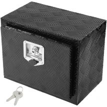 Vevor - Underbody Truck Box, 18' x 12' x 14' Pickup Storage Box, Heavy Duty Aluminum Diamond Plate Tool Box with Lock and Keys, Waterproof Trailer