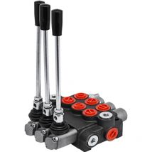 VEVOR Valve de Controle Directionnelle Hydraulique 11 gpm 1 Bobine, Soupape de Decharge Hydraulique Cylindre a Double Effet, Valve Directionnelle