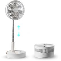 Mophorn - vevor Ventilateur Portable usb Rechargeable sur Pied 194 mm avec Telecommande Ventilateur de Bureau Silencieux Pliable Retractable Reglable