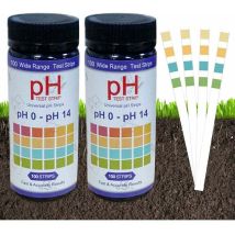 Test Des Bandelettes De Ph,200 Bandes Bandelettes De Test Ph Du Sol,ph Bandelettes De Test Pour Sol,papier De Test (ph 0-14),jardin Testeur De Sol Ph,