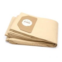 10x sacs compatible avec Parkside (Lidl) PNTS1400/B1, PNTS1500, pnts 30/4, pnts 30/5, pnts 30/6 s aspirateur - papier, marron - Vhbw