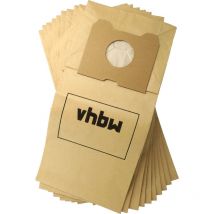 10x Sacs compatible avec Philips Triathlon 1300, Triathlon 2000 aspirateur - papier, 30cm x 20cm, couleur sable - Vhbw