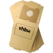 10x Sacs compatible avec Philips hr 6835 bt, 6835 Triathlon, 6836 Triathlon aspirateur - papier, 30cm x 20cm, couleur sable - Vhbw