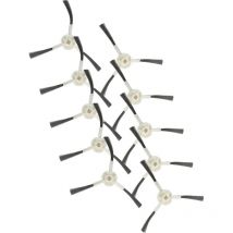 10x Brosse latérale compatible avec Xiaomi S20+ robot aspirateur - Lot de brosses, blanc / gris - Vhbw