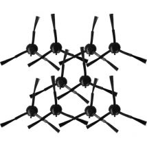 10x Brosse latérale compatible avec Xiaomi S20+ robot aspirateur - Lot de brosses, noir - Vhbw