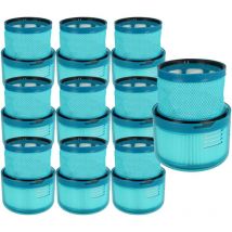 10x Filtre compatible avec Dyson Gen5 Detect Absolute, Detect aspirateur - filtre de sortie d'air, turquoise / blanc - Vhbw
