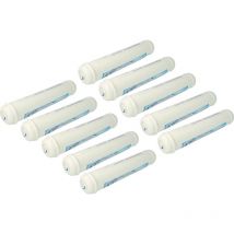 10x Filtre à eau cartouche compatible avec Siemens KA80DA40SA/01 réfrigérateur Side-by-side - Vhbw