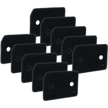 vhbw 10x filtre mousse sèche linge compatible avec Miele TMG400-40, TMC640WP, TMC547WP, TMG800-40, TMG640WP, TMG600-40, TMG440WP, TMG840WP sèche-linge