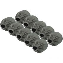 10x Filtre textiles compatible avec Bosch AdvancedVac 20 aspirateur industriel sec et humide - Sac filtrant, lavable gris - Vhbw