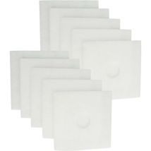 10x filtres - 160 x 160 mm - pour ventilateurs, compatible avec Helios série elf, els et elsn - remplacement pour 00939 - Vhbw
