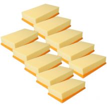 10x Filtres plats compatible avec Hilti VC-20, VC-40, vc 20 um, vc 40 um remplacement pour Bosch 2607432033, Dewalt D279015-XJ - Vhbw