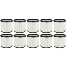 10x filtre plissé compatible avec Tarrington House WVC3500 aspirateur - blanc - Vhbw