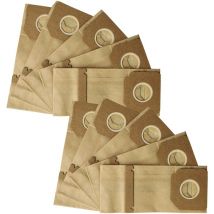 vhbw 10x Filtres turbo compatible avec Metabo SR E 227, SX E 125, SR E 327, SR E 329 ponceuse, ponceuse orbitale - Lot de sacs d'aspiration en papier