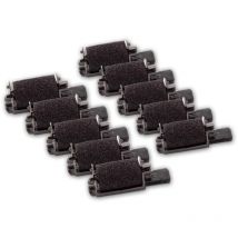Vhbw - 10x Rouleaux d'encre noir compatible avec Casio sr 110 calculatrice de poche, caisse enregistreuse