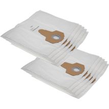 10x Sacs compatible avec Hoover Wet & Dry s 2053, Wet & Dry s 2056, Wet & Dry sx 2043 aspirateur - microfibres non tissées, 45cm x 30cm - Vhbw