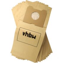 10x Sacs compatible avec Philips fc 6843, 6844, 6842 Triathlon, 6843 Triathlon aspirateur - papier, 30cm x 20cm, couleur sable - Vhbw