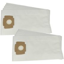10x Sacs compatible avec Taski Aero 15, Aero 8, Bora s 5.1, Baby Bora, Aero 8+, Aero 15+ aspirateur - 45,5cm x 24cm blanc - Vhbw