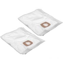 10x Sacs compatible avec tcm / Tchibo 05 609, 59 290, 66 390, 69 534, 68 578 aspirateur - microfibres non tissées, 24,9cm x 21,9cm, blanc - Vhbw