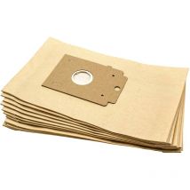 10x Sacs compatible avec Ufesa Mini Mousy aspirateur - papier, 28cm x 17cm, couleur sable - Vhbw