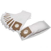 10x Sacs remplacement pour aeg taille 17 pour aspirateur - microfibres non tissées, 17, 28cm x 11cm, blanc - Vhbw