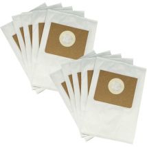 Vhbw - 10x Staubsaugerbeutel kompatibel mit Kärcher proNT 200, 400 Staubsauger - Mikrovlies, Typ m, 30cm x 21cm Weiß