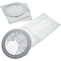 Vhbw - 10x Vacuum Cleaner Bag compatible with Clarke cav 2.2, Comfort Pak 10 Vacuum Cleaner, Microfleece, 17.75 cm x 44.85 cm, White