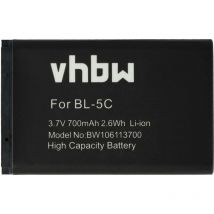 1x Batterie compatible avec TwoNav Delta, Sportiva2, Sportiva récepteur gps bluetooth (700mAh, 3,7V, Li-ion) - Vhbw