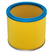 Vhbw - 1x Cartridge Filter compatible with Einhell bt-vc 1450SA, bt-vc 1500 sa , bvc 1250-S, bvc 1250S Vacuum Cleaner - Blue Yellow