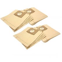 vhbw 20x Sacs compatible avec AEG/Electrolux Vampyr 6070 Salomon, 610(x), 525 aspirateur - papier, 26cm x 22cm, couleur sable