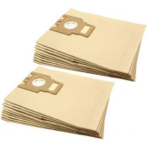 20x Sacs compatible avec Miele Black Design, Diamond, Pearl 2000 aspirateur - papier, 28,5cm x 22cm, couleur sable - Vhbw