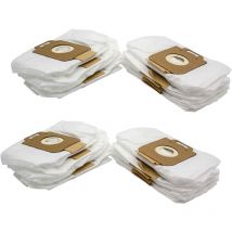 20x sacs compatible avec Nilfisk / Alto p 10, 10 ower Cleaner, 12 - ower, 12 ower Cleaner, 20 - ower aspirateur - microfibres non tissées, blanc