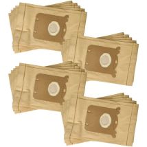 Vhbw - 20x Sacs compatible avec Philips Performer Active 2000W, Active 2100W aspirateur - papier, 25,8cm x 16,2cm, couleur sable