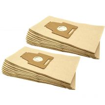 20x Sacs compatible avec Siemens Dynapower Hepa Active 2000W, VS08G0000, VS08G9999, xxl aspirateur - papier, 34cm x 20,5cm - Vhbw