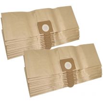 20x sacs compatible avec Soteco Dakota 115 aspirateur - papier, couleur sable - Vhbw