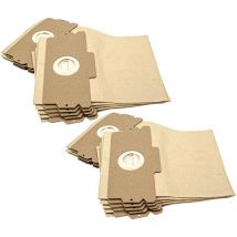 20x Sacs remplacement pour Swirl a 16 / A16 pour aspirateur - papier, 12/15, 27cm x 27cm, couleur sable - Vhbw